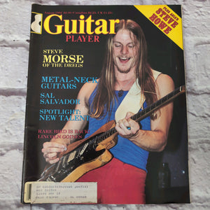 Vintage Guitar Player Magazine - August 1982 - Steve Morse of the Dregs