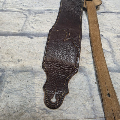 Franklin Straps 3" Chocolate Glove / Gold Stitching  Strap