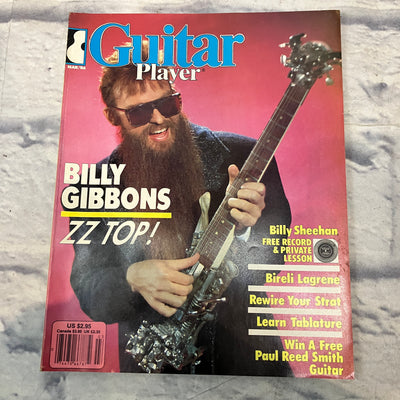 Guitar Player March 1986 "Billy Gibbons ZZ Top" - Vintage Guitar Magazine