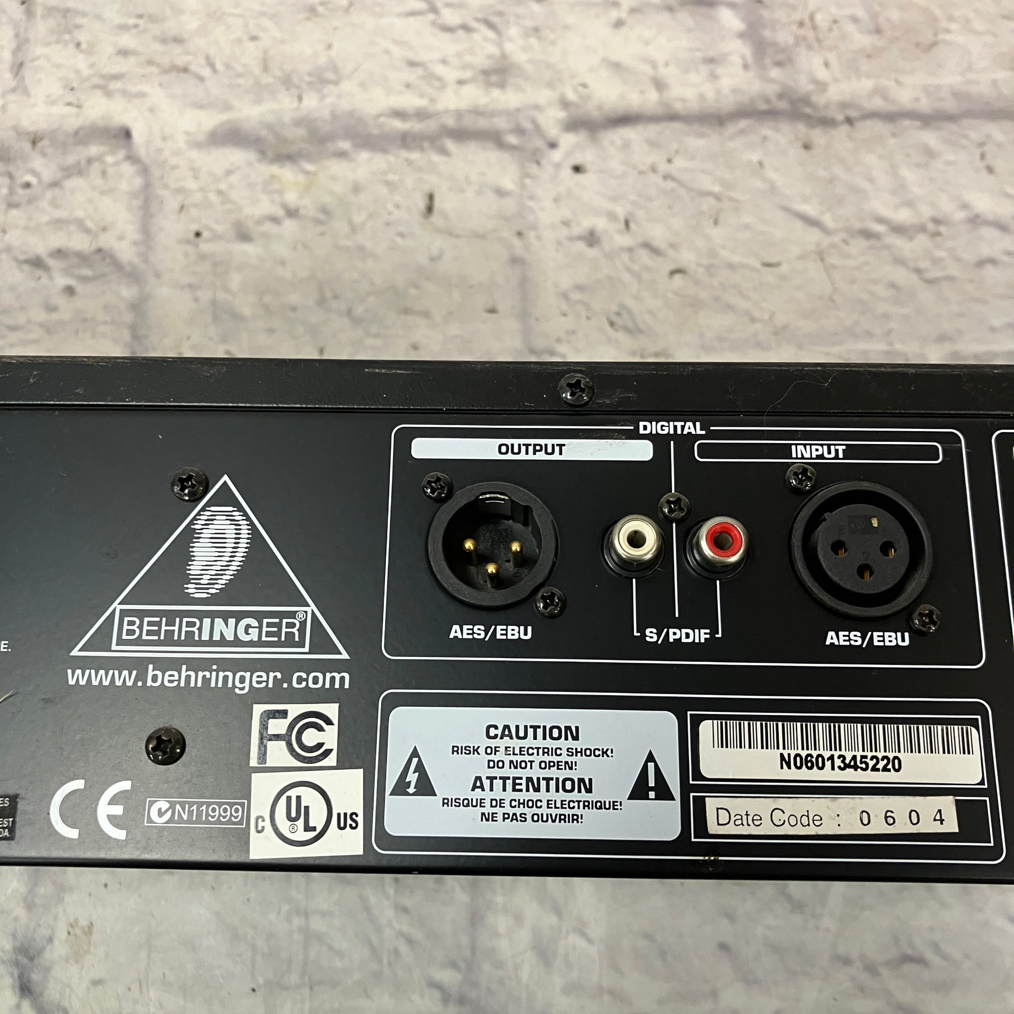 Behringer Ultragraph Digital DEQ1024 Rack EQ