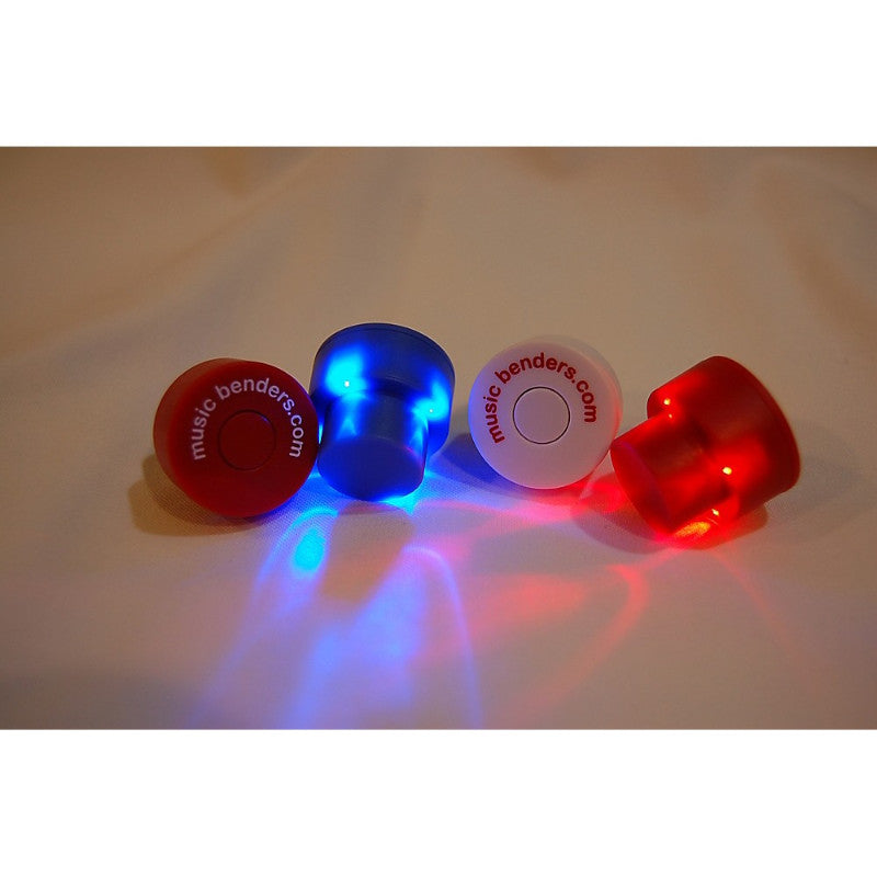 Music Benders Illuminating Glass Guitar Slide Red