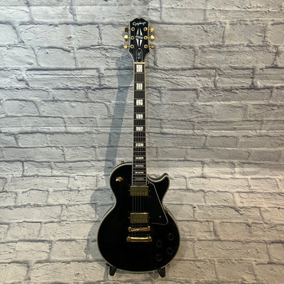 Epiphone Les Paul Custom - Black w/ Gold Hardware Electric Guitar