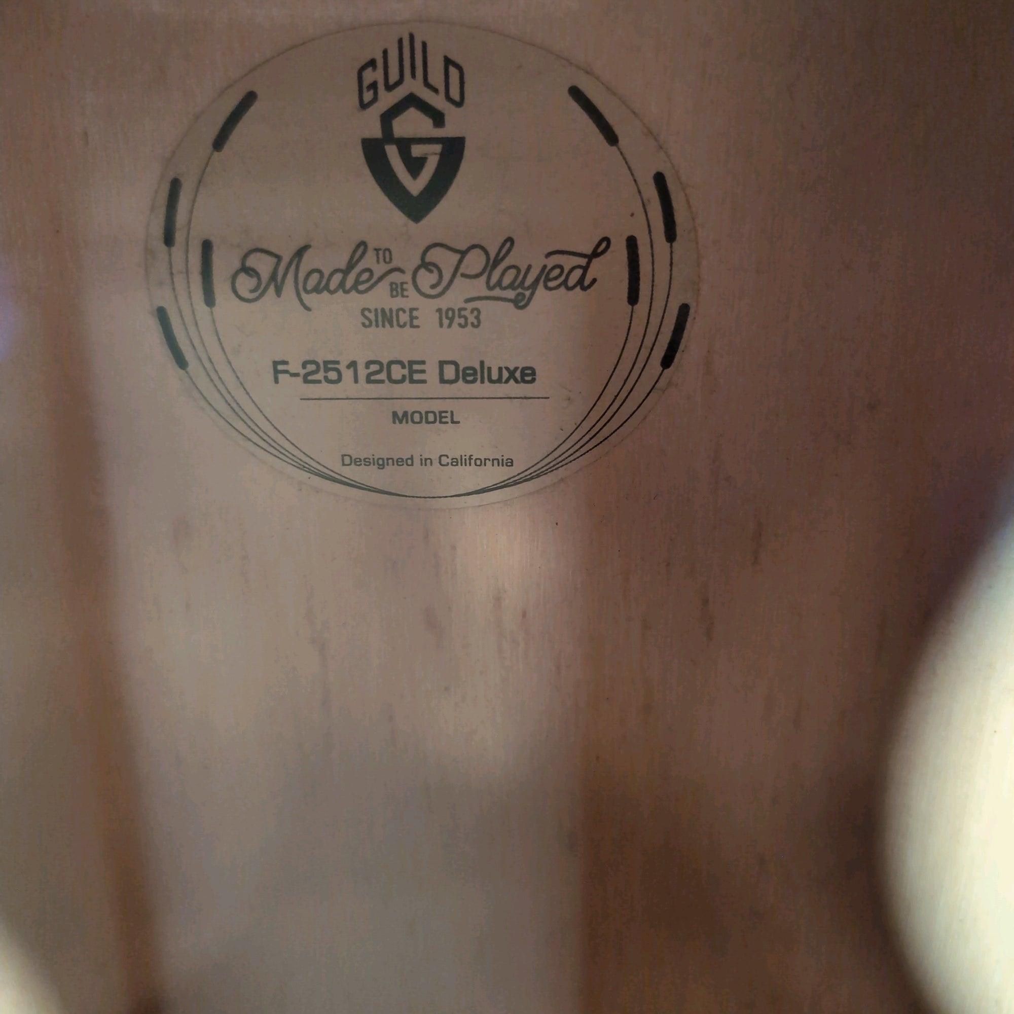 Guild F-2512CE Deluxe 12-string Trans Black Burst