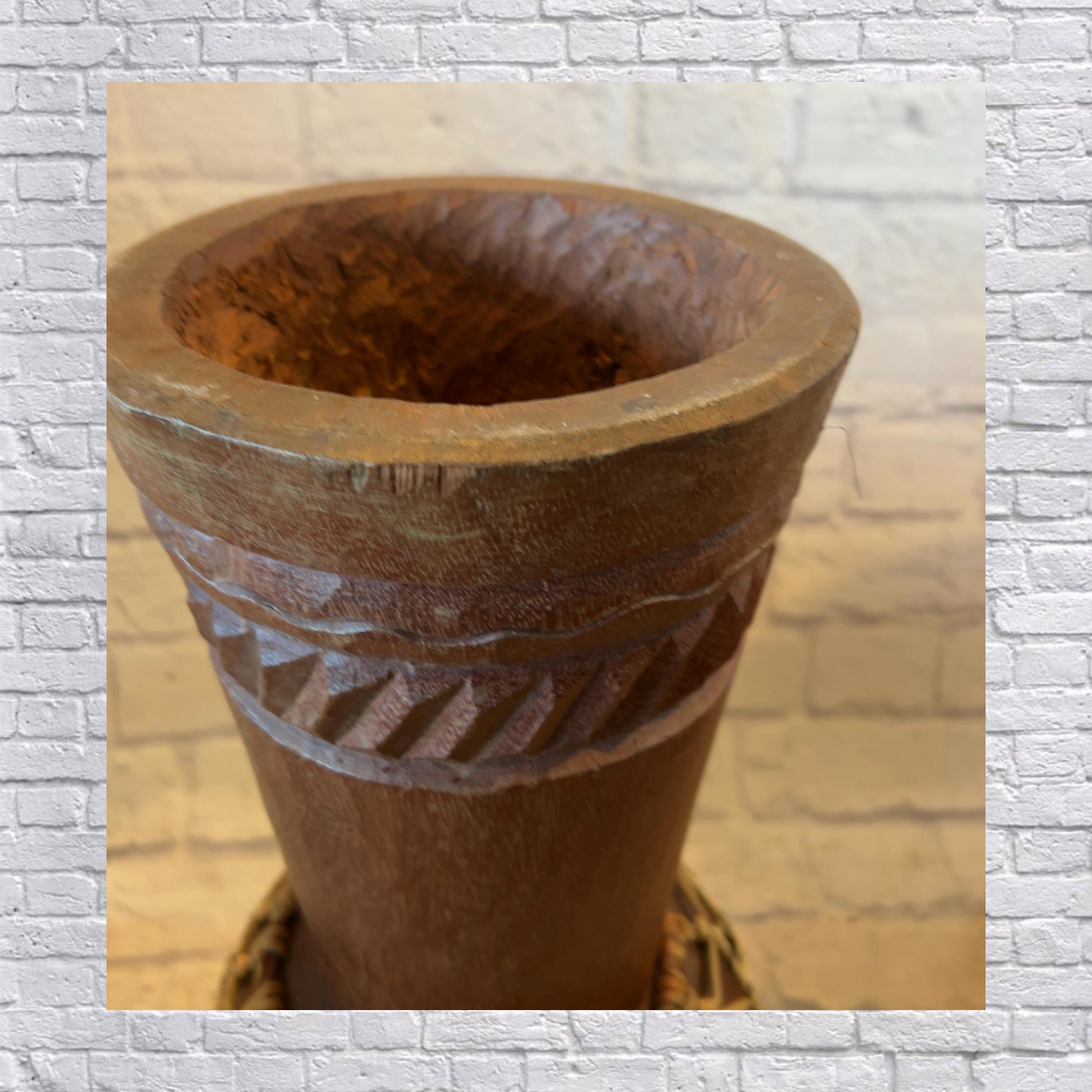 Unknown Hand Carved Djembe