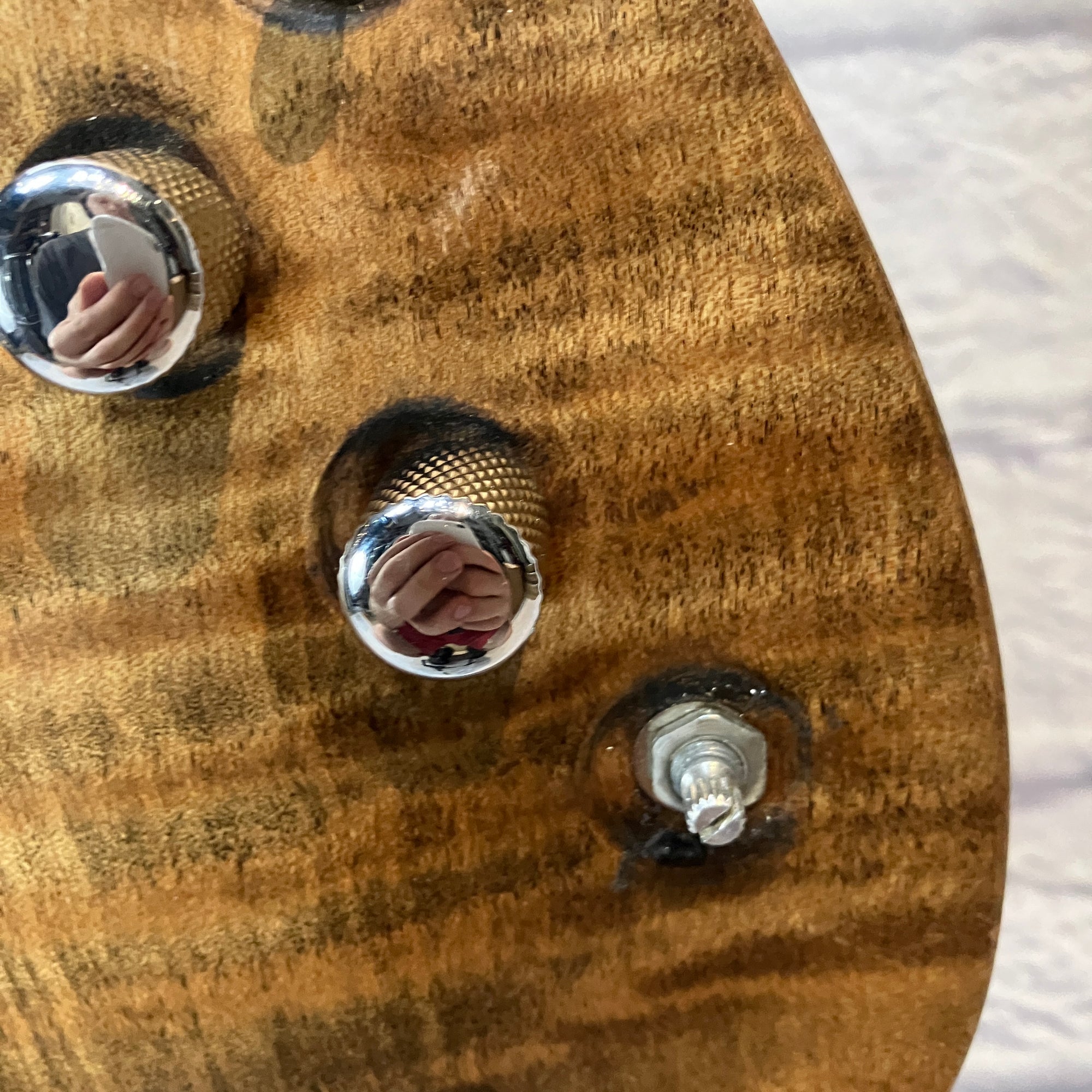 Schecter C-1 Exotic 2005 Flamed Maple Top Mahogany