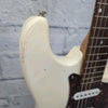 Crate Electra Strat Style White Electric Guitar