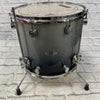 PDP X7 Silver to Black Sparkle 16x16" Floor Tom