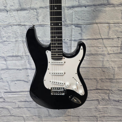 Ammoon Strat Style Electric Guitar w/ gig bag - Black