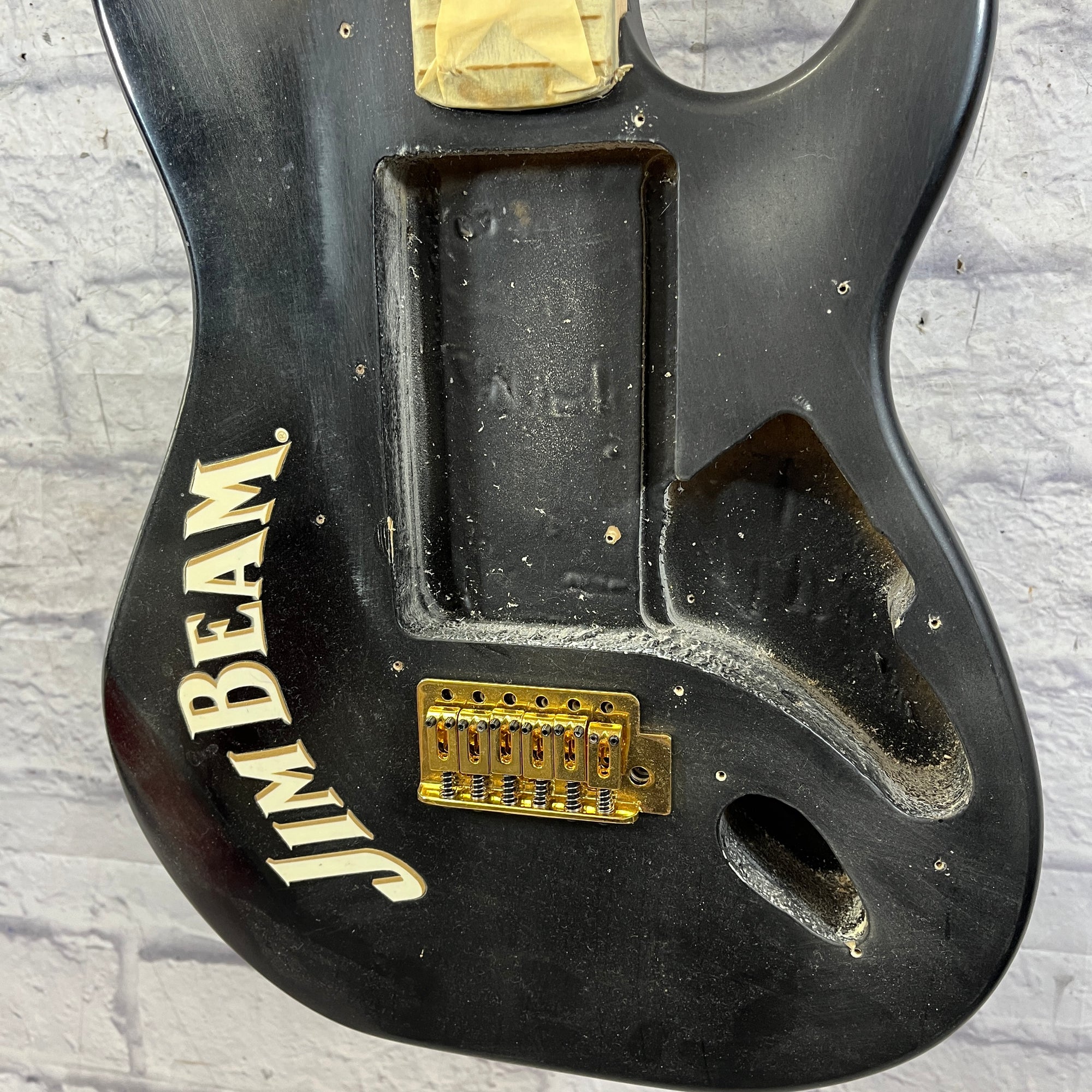 Silvertone Jim Beam Electric Guitar Neck and Body Project