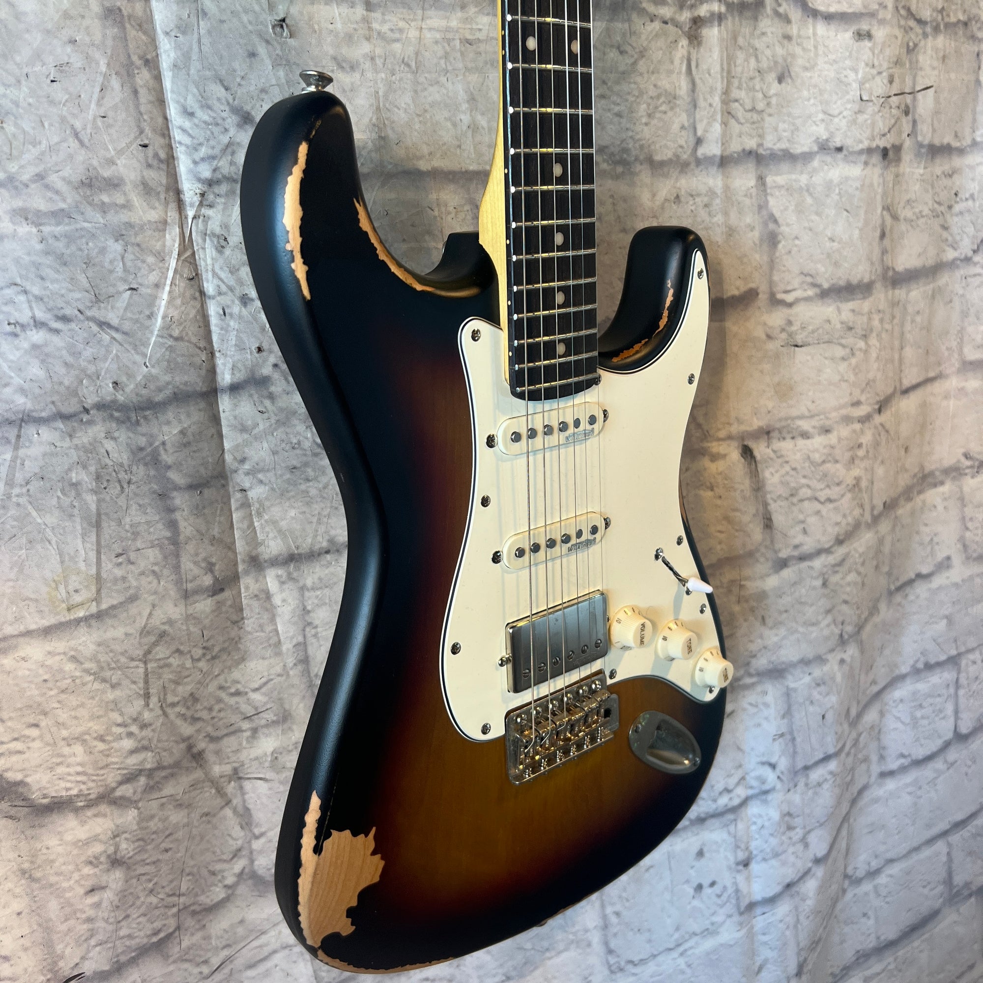 Vintage (Brand) V6 Distressed Paul Rose Signature Electric Guitar