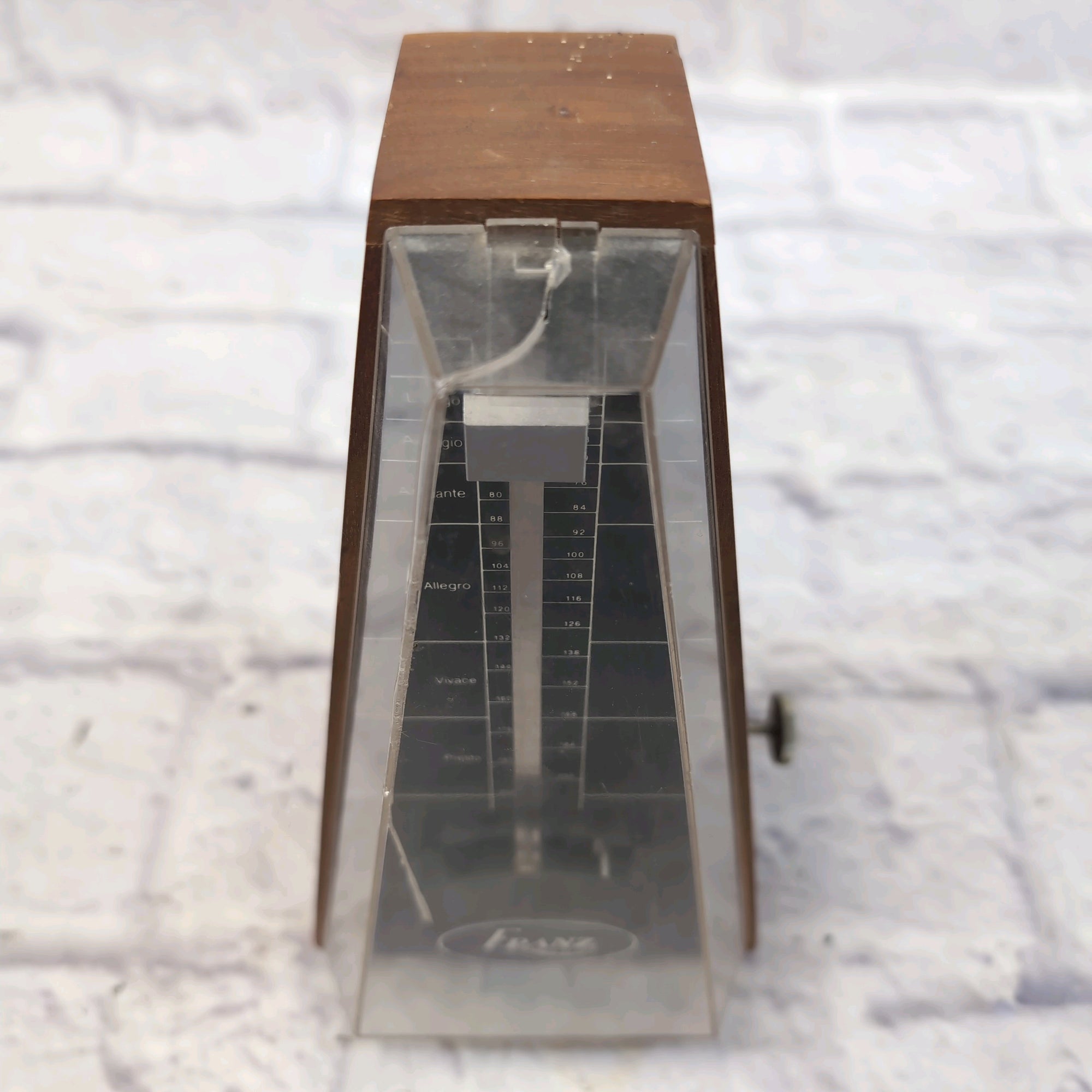 Franz Keywound Metronome with Floating Mechanism Solid Walnut