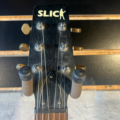 Slick SL52 LP Style Distressed TV Yellow Electric Guitar