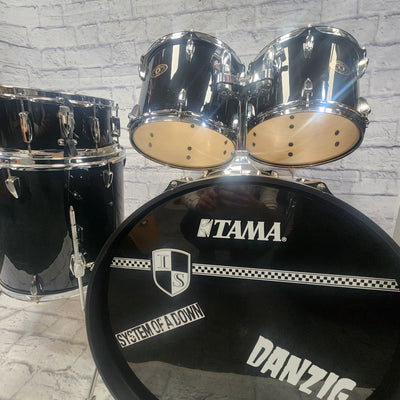Tama Imperialstar 5pc Black Drum Kit Full Kit