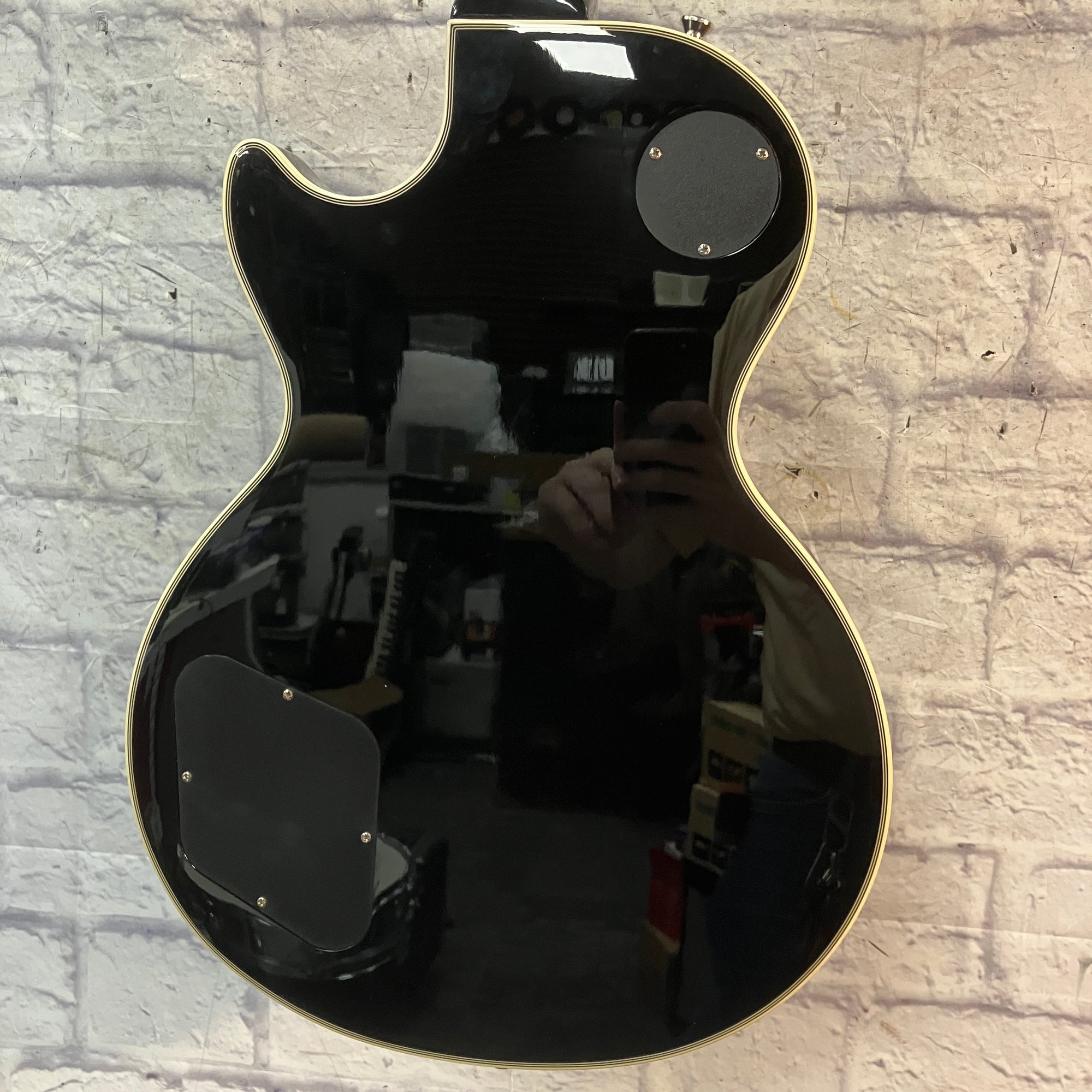 Epiphone 2021 Les Paul Custom Silverburst Electric Guitar