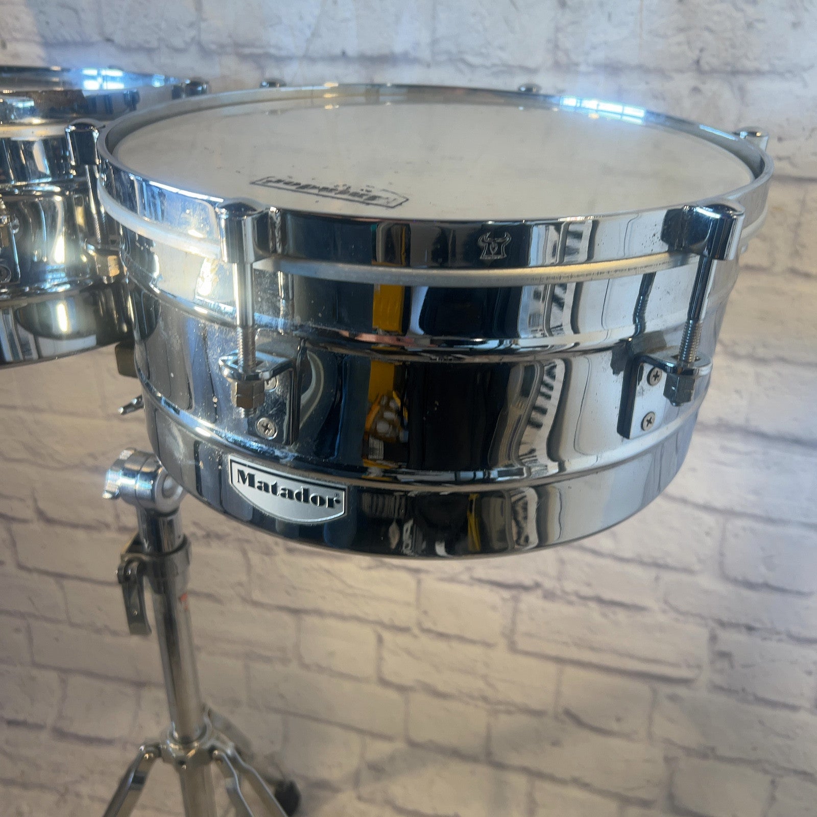 LP Latin Percussion Matador Timbales with CP Stand