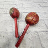 Unknown Red Maracas Pair