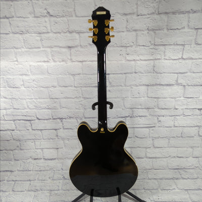 Epiphone Sheraton Semi Hollow Electric Guitar - Black 1989 MIK