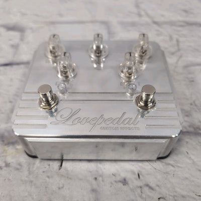Lovepedal Amp 11 Eleven Big Box Independent Boost Circuit Tone Knob Drive Boost Billet Aluminum Pedal