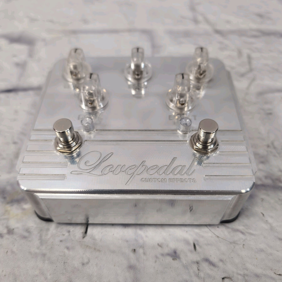 Lovepedal Amp 11 Eleven Big Box Independent Boost Circuit Tone Knob Drive Boost Billet Aluminum Pedal