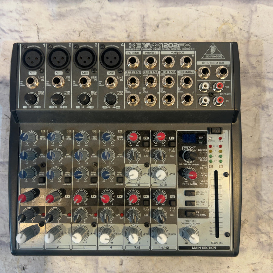 Behringer Xenyx 1202FX Mixer with Power Supply