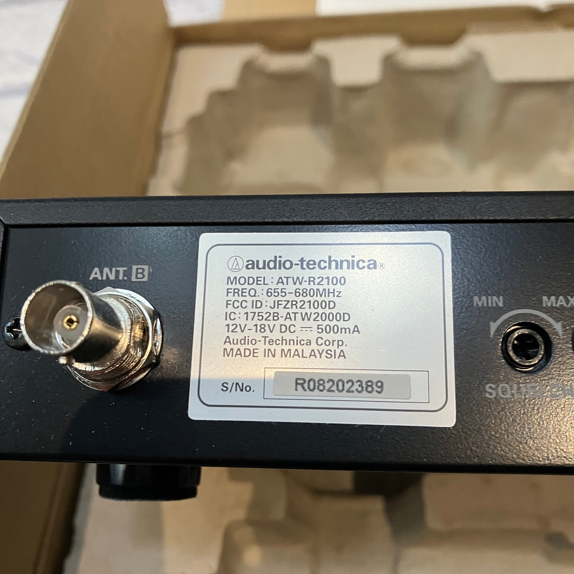 Audio Technica ATW-R2100 2000 Series UHF Wireless Receiver