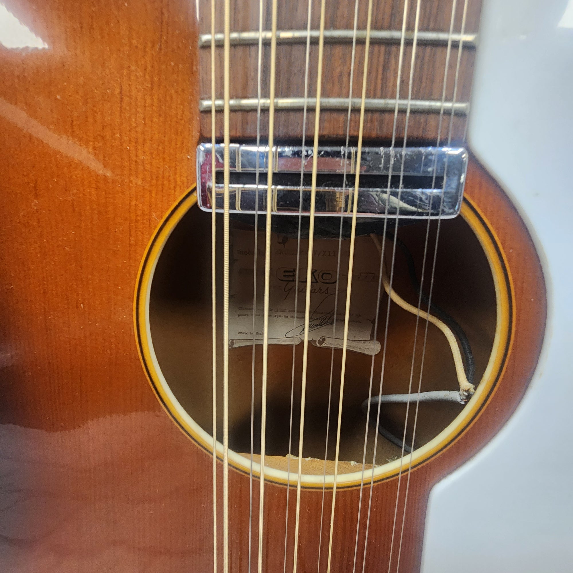EKO Vintage Ekoette V/XII El 12 String Thinline Acoustic Guitar