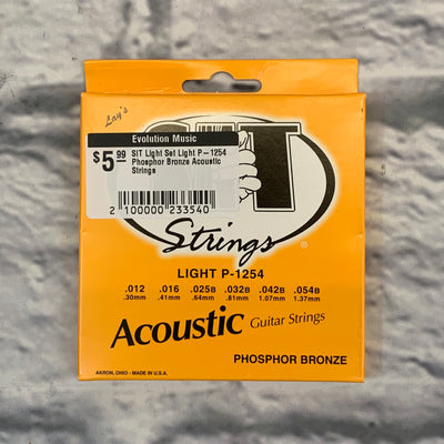 SIT Light Set P-1254 12-54 Phosphor Bronze Acoustic Strings