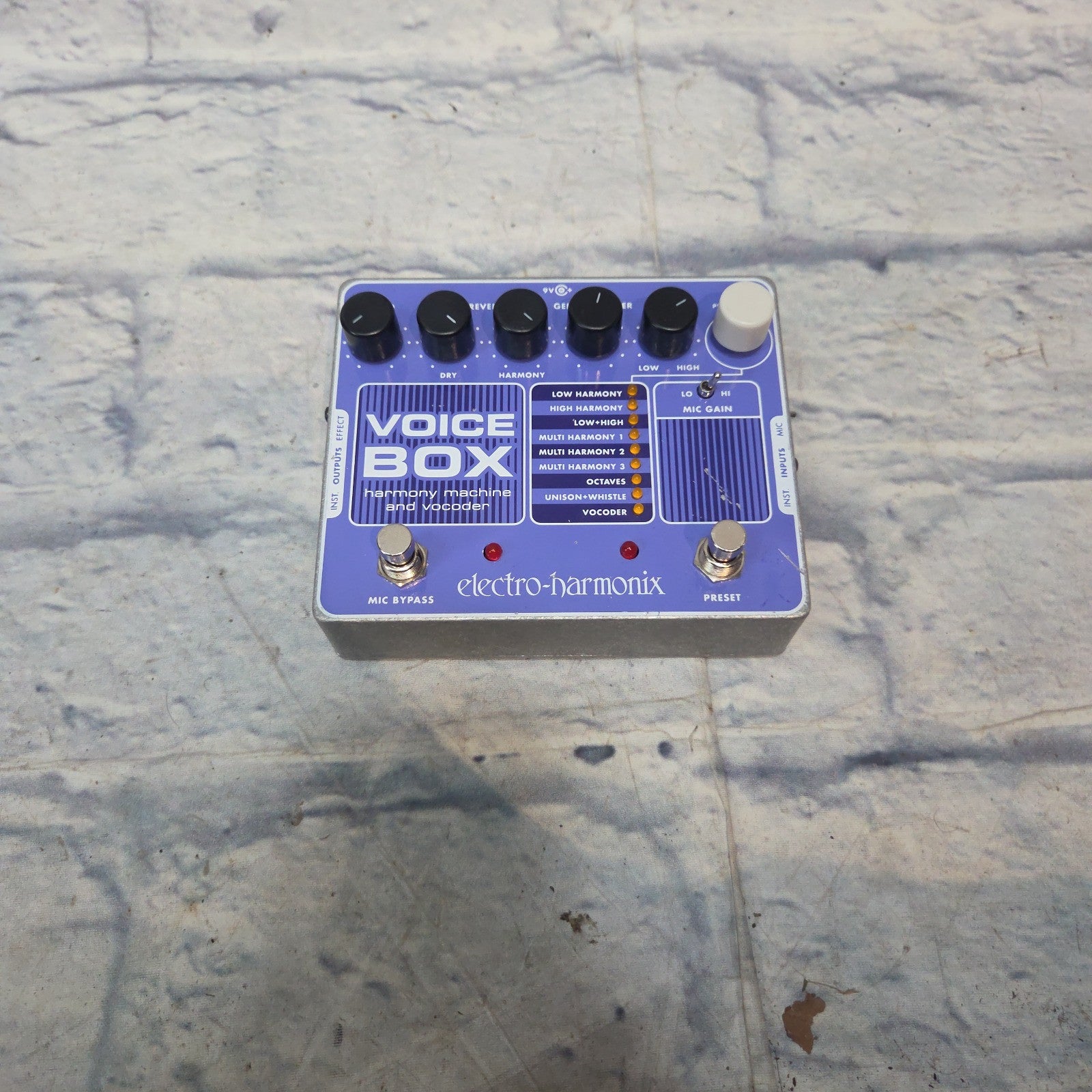 Electro-Harmonix Voice Box Harmony Machine and Vocoder Vocal Effect Pedal