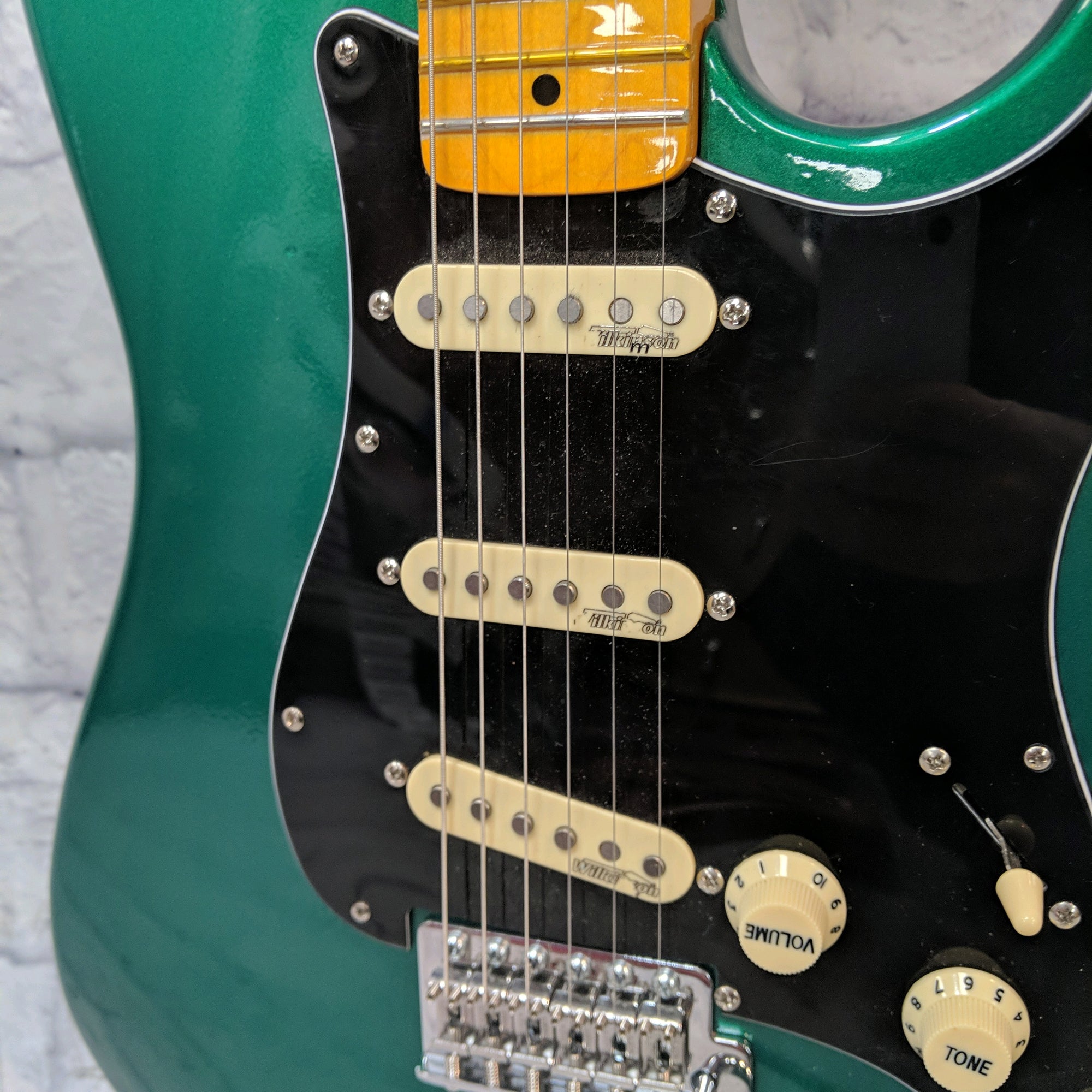 Unknown Partscaster Strat Green Wilkinson