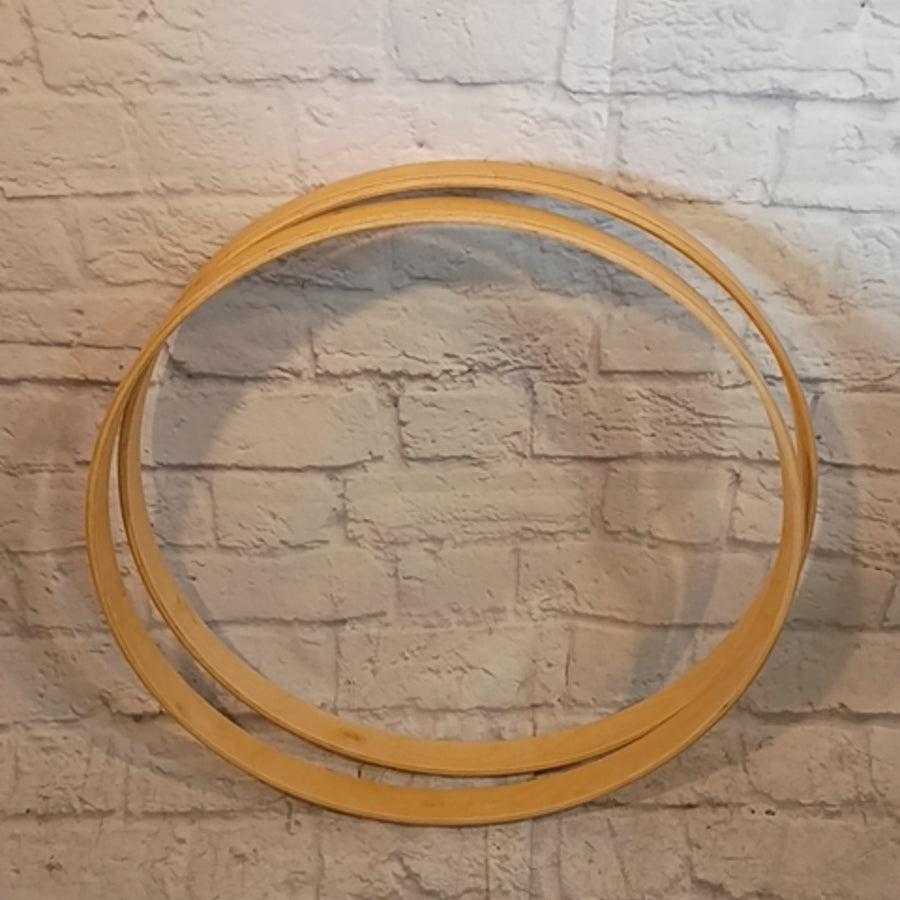 Unknown 22 Wooden Bass Drum Hoops Natural Drum Hoop
