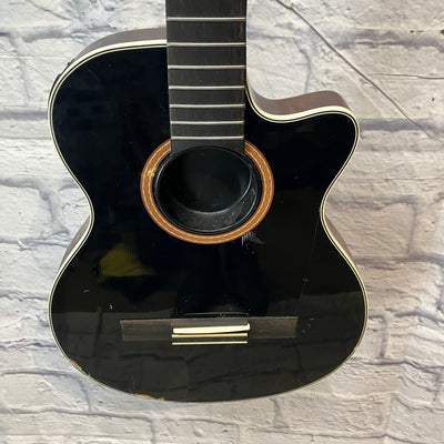Epiphone Coupe CEC - Classical Acoustic Guitar - Black - AS IS for parts or repair