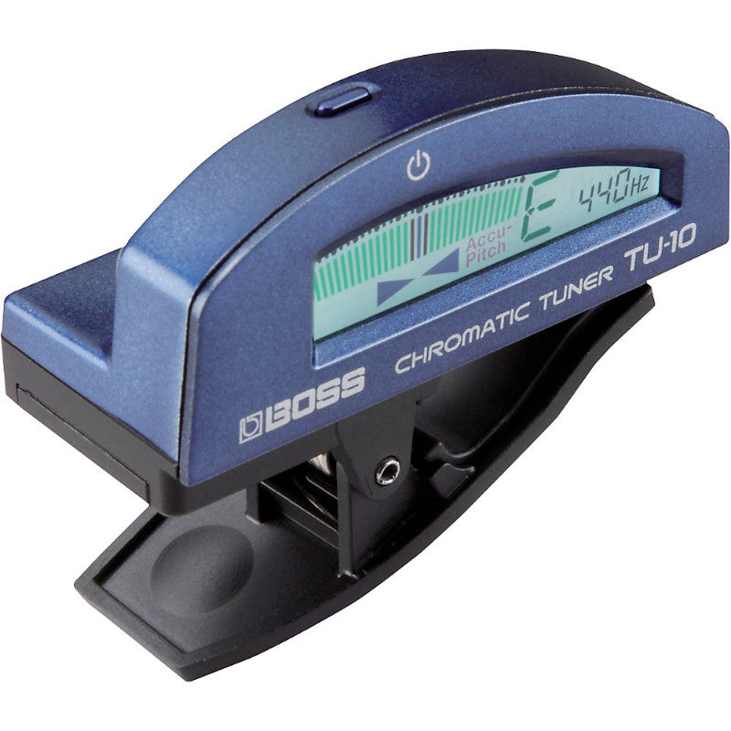 Boss TU-10BU Clip On Chromatic Tuner - Blue