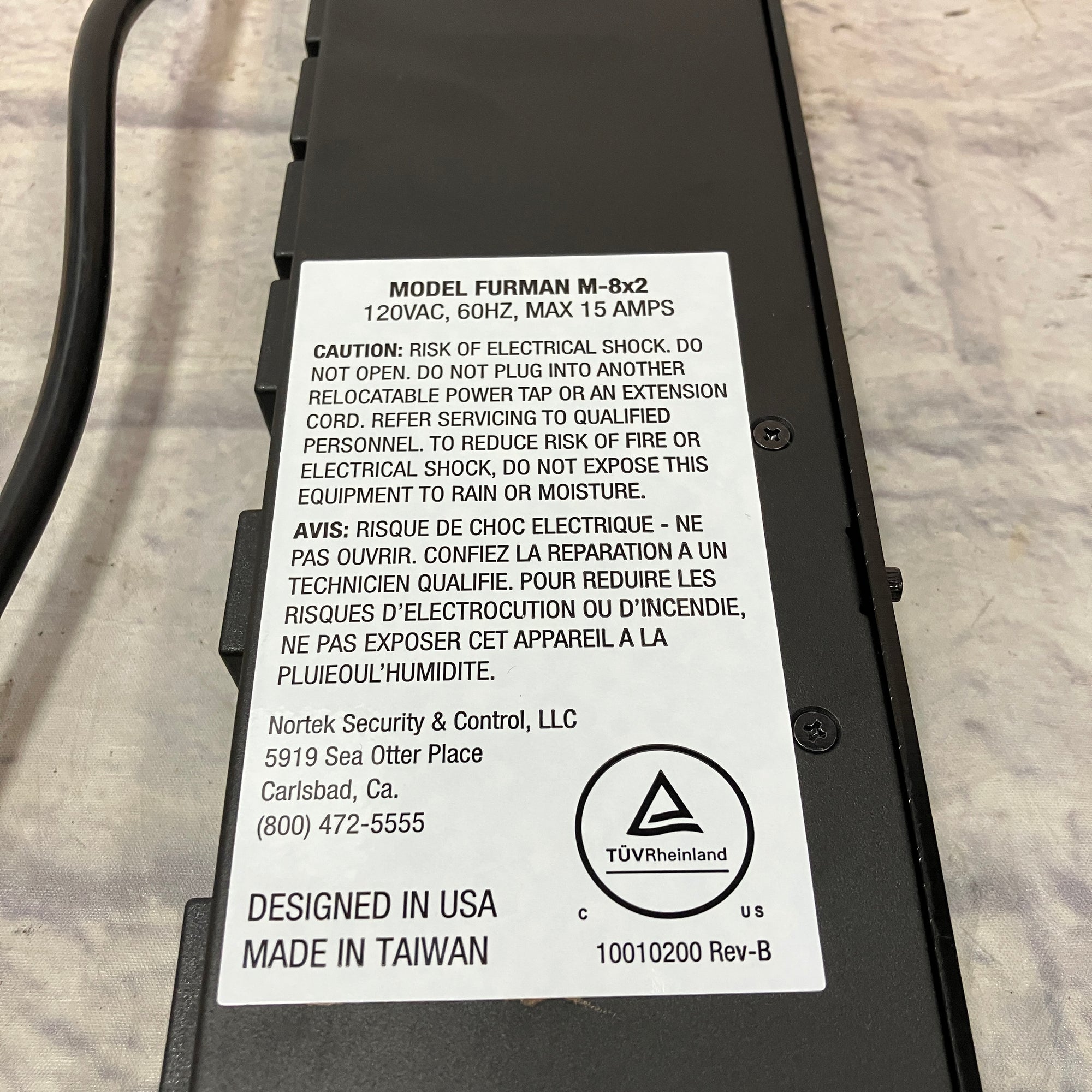 FURMAN M-8X2 箱付 Furman M-8X2 - Furman Power Conditioner M 8 - Furman M 8X2