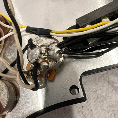 Unknown SSS Black Strat Loaded Pickguard