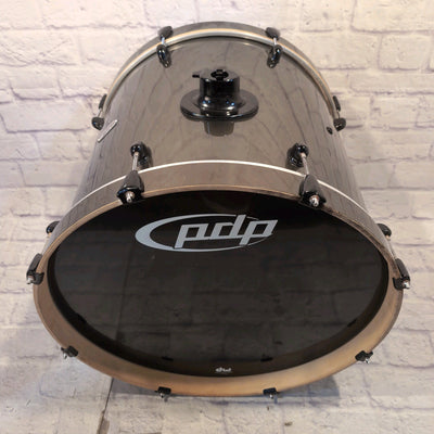 PDP Pacific Drums & Percussion Double Drive Bass Drum 22x18" Metallic Green / Gold