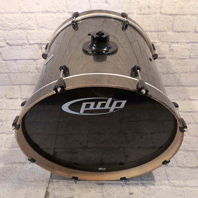 PDP Pacific Drums & Percussion Double Drive Bass Drum 22x18" Metallic Green / Gold