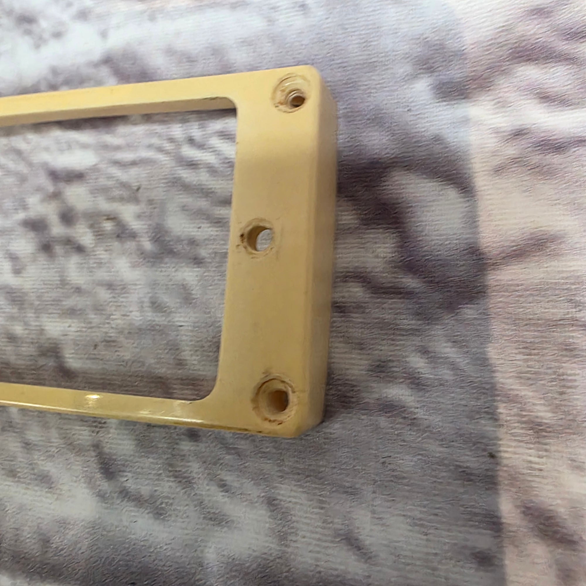 Unknown White Humbucker Pickup Mounting Ring - Electric Guitar Part