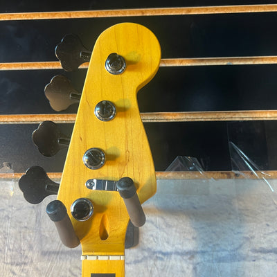 Unknown 4-String Bass Guitar Neck Maple Block Inlays