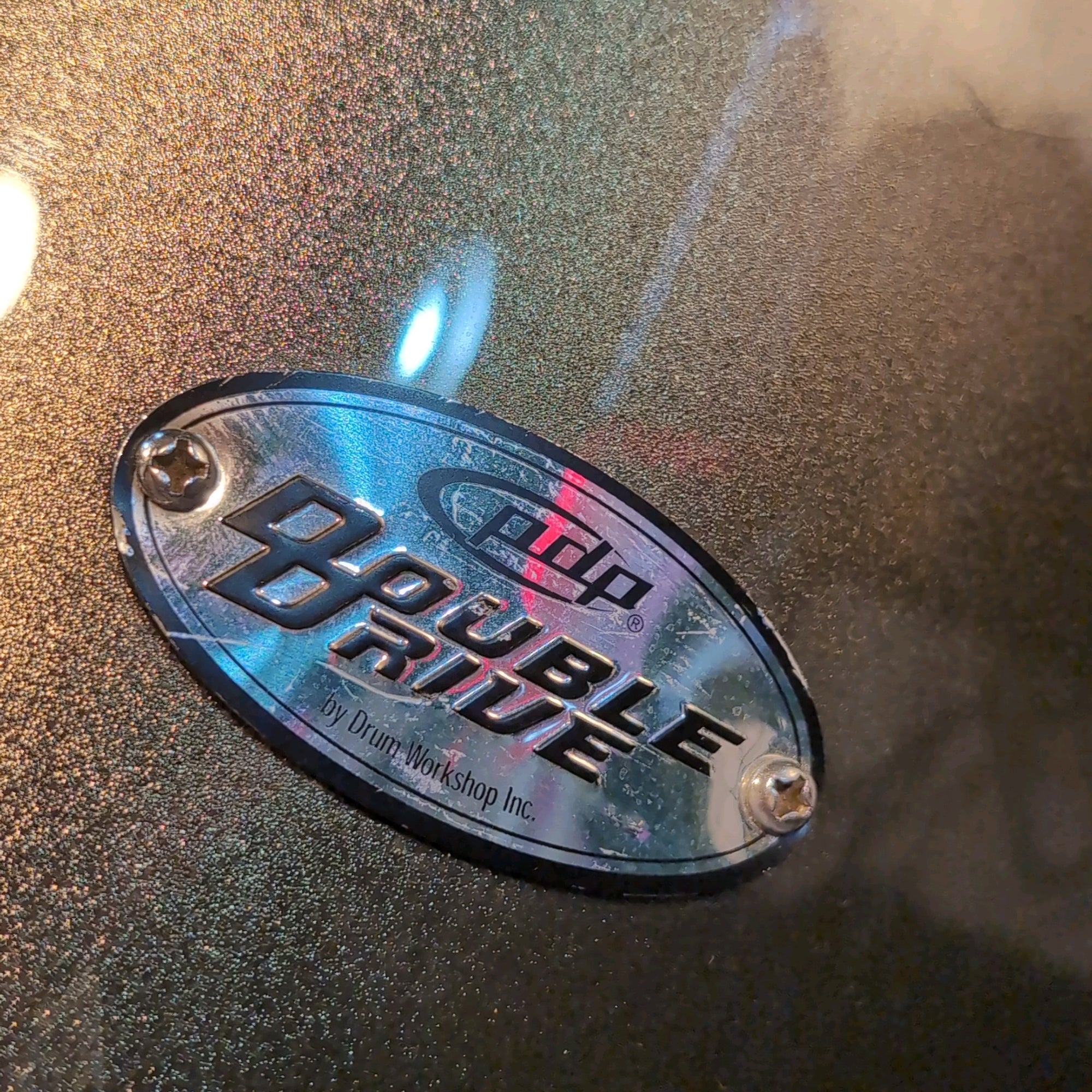 PDP Pacific Drums & Percussion Double Drive Bass Drum 22x18" Metallic Green / Gold