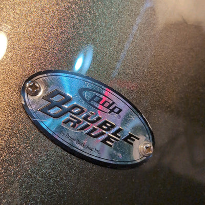 PDP Pacific Drums & Percussion Double Drive Bass Drum 22x18" Metallic Green / Gold