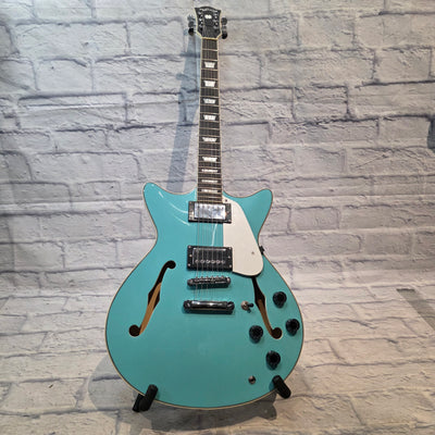 Rafferty Guitars Aqua Semi-Hallow Electric Guitar