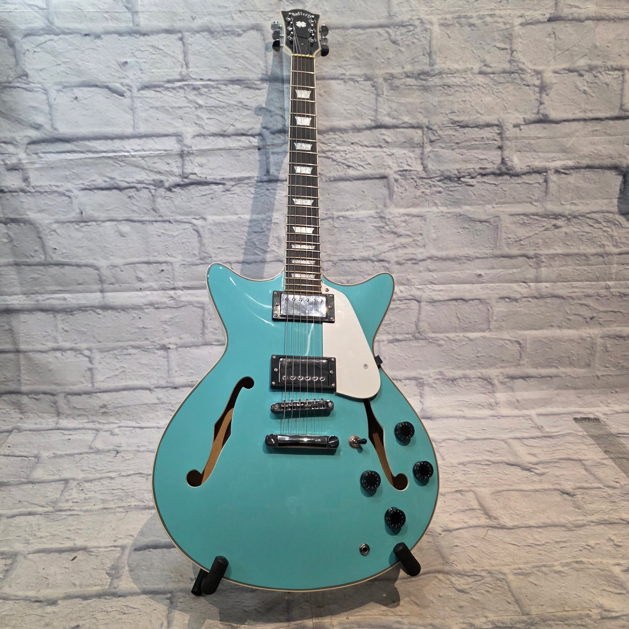 Rafferty Guitars Aqua Semi-Hallow Electric Guitar