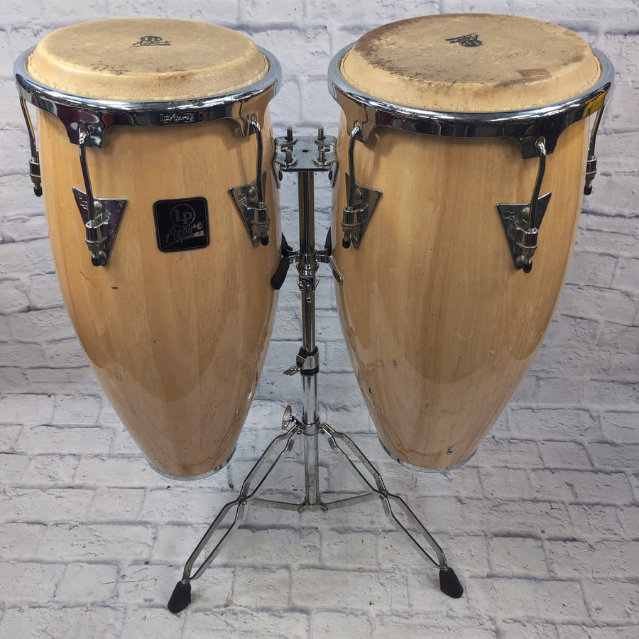 LP Latin Percussion Aspire Conga Set with Yamaha Stand