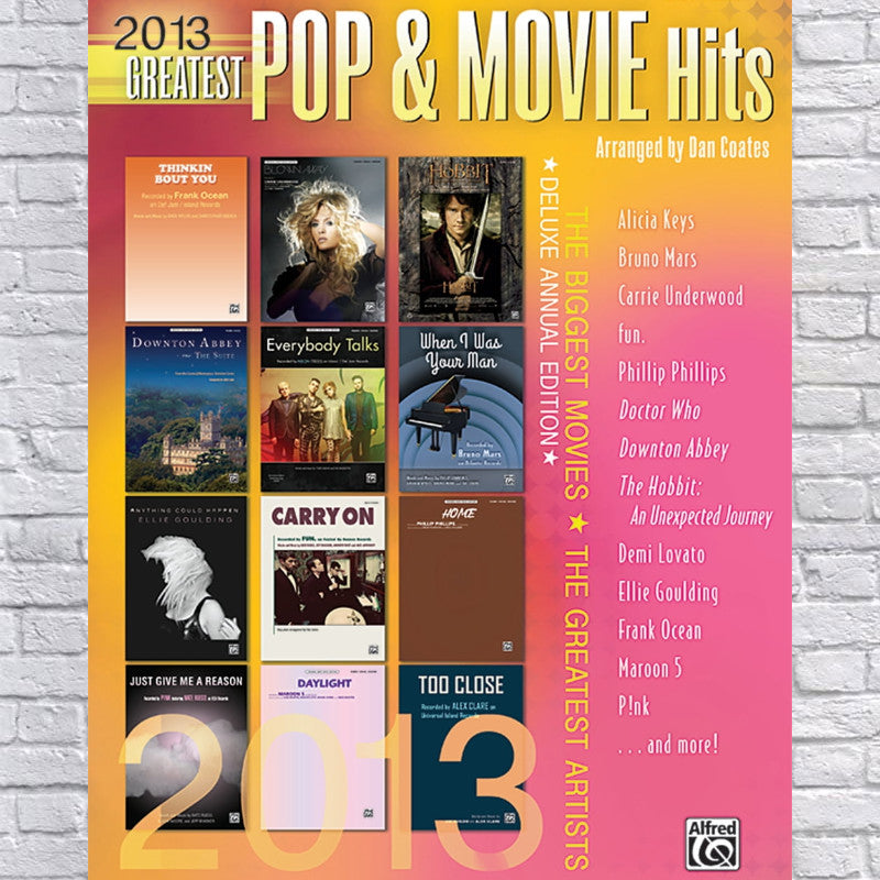 Alfred 2013 Greatest Pop & Movie Hits {easy piano}
