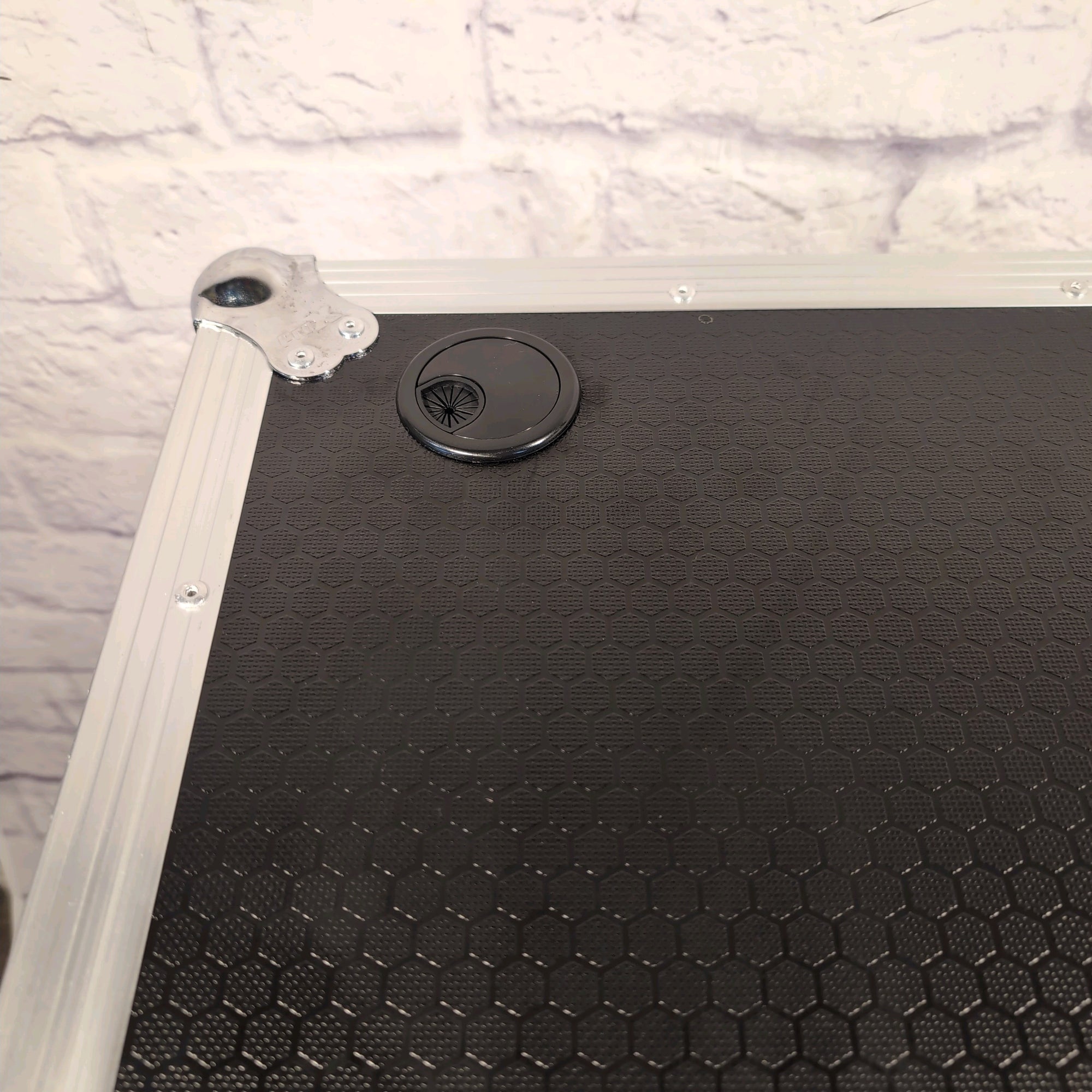 ProX XS-ZTABLEBL JR Portable Z-Style DJ Table Flight Case w/ Handles Wheels Black