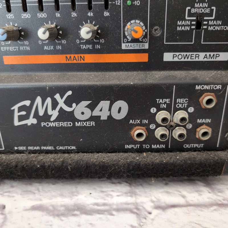 Yamaha EMX640 6 Channel Powered Mixer Evolution Music