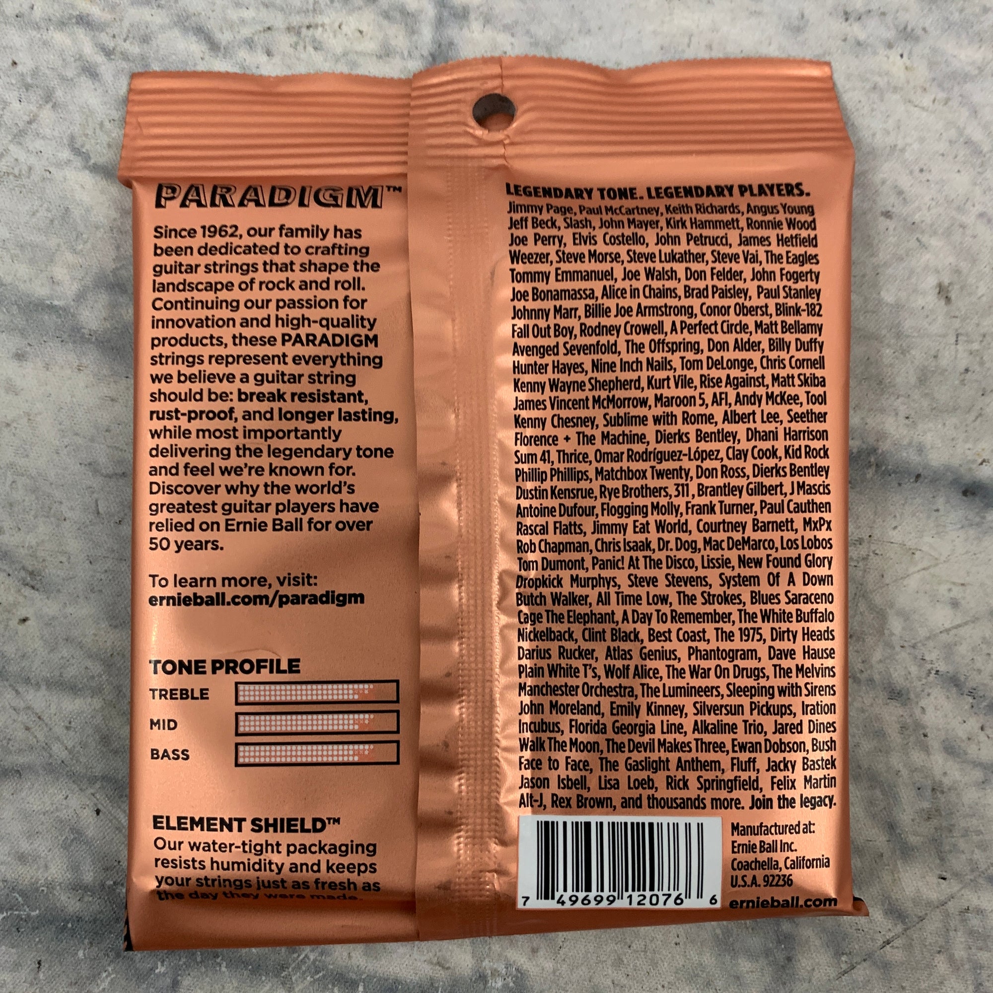 Ernie Ball Paradigm Phosphor Bronze Acoustic Strings 12 - 54