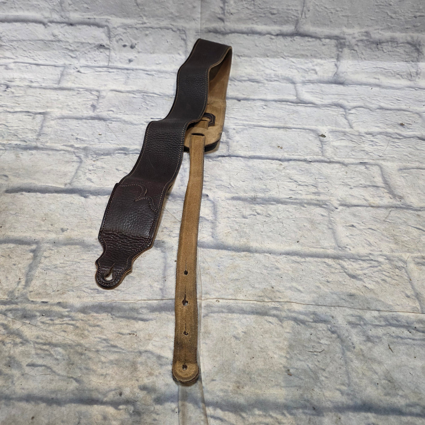 Franklin Straps 3" Chocolate Glove / Gold Stitching  Strap