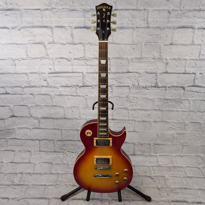 Indiana LP Style Red Yellow Burst Set Neck Electric Guitar