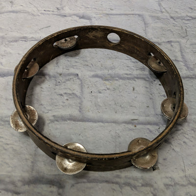 Unknown Vintage Wood Tambourine